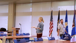 110th Wing Director of Psychological Health Discusses Suicide Prevention Training