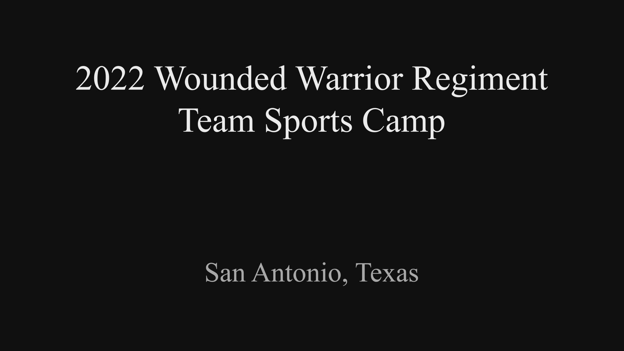 Recovering service members with Wounded Warrior Regiment participate in a training camp in San Antonio, Texas, June 6-10, 2022. Marines attended the camp to hone their skills in wheelchair basketball, wheelchair rugby, and sitting volleyball to prepare for the 2022 DoD Warrior Games. The DoD Warrior Games is a multi-sport event for wounded, ill, and injured service members. (U.S. Marine Corps video by Cpl. Kedrick Schumacher)