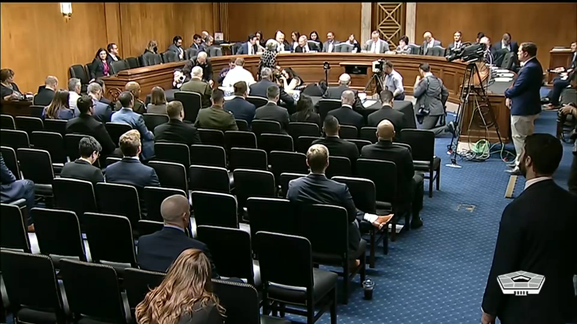 Secretary of Defense Lloyd J. Austin III and Joint Chiefs of Staff Chairman Army Gen. Mark A. Milley testify about the Defense Department’s budget request for fiscal year 2024 before the Senate Appropriations Committee’s defense subcommittee.  