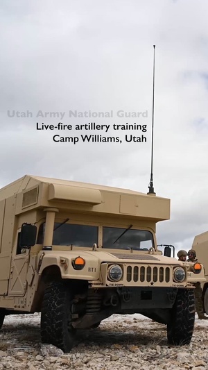 Utah Army Guard live-fire artillery training
