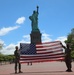 Preparing for the reenlistment ceremony